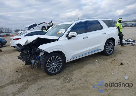 2024 Hyundai Palisade Calligraphy from USA, damaged, VIN KM8R7DGE4RU691613